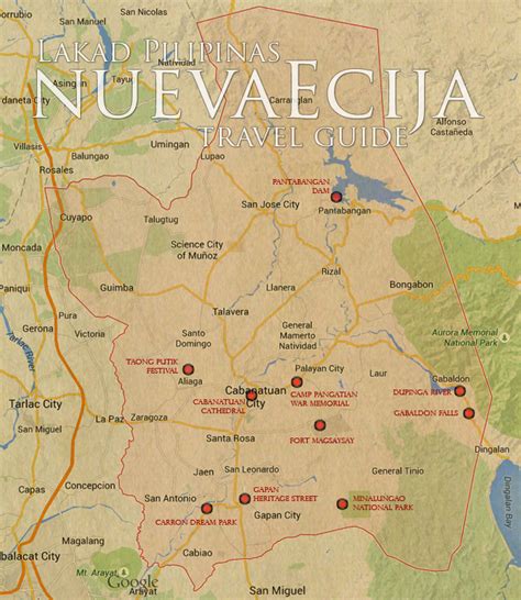 map of san jose city nueva ecija